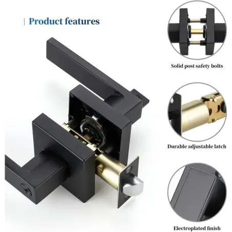 Palanca de Puerta Resistente Cerradura de Puerta Manijas de Puerta