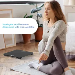 Báscula de baño digital con pantalla LED,