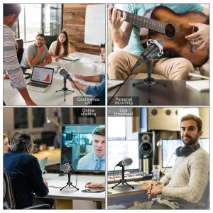 Microfono Condensador PC ELEGIANT 3.5mm Plug & Play