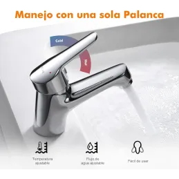 Ibergrif Monomando Lavabo ? Latón Cromado Plata