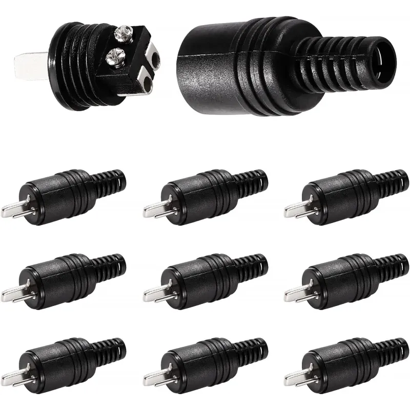 KUOQIY 10 Piezas Enchufe de Altavoz DIN de 2 Pines
