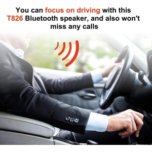 Altavoz manos libres Bluetooth T826 para teléfono