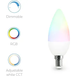 Garza Smart - Bombilla LED Zigbee Vela C37, 5W