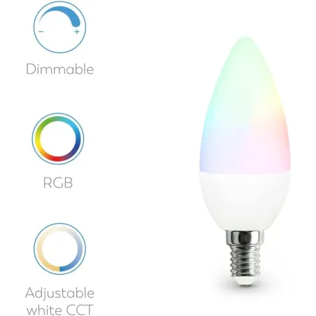 Garza Smart - Bombilla LED Zigbee Vela C37, 5W