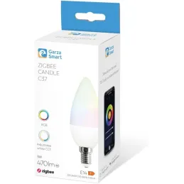 Garza Smart - Bombilla LED Zigbee Vela C37, 5W