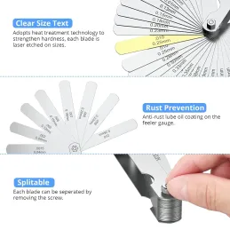 Juego de palpadores de acero inoxidable CAMWAY, 16
