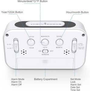 Reloj Despertador Digital Optically