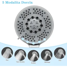 Alcachofa de ducha + 1,5 m flexible de ducha