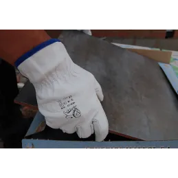 RuviGrab - Guante de Trabajo en Piel de Flor de Va