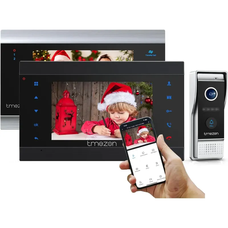 TMEZON Videoportero WiFi Sistema de intercomunicac