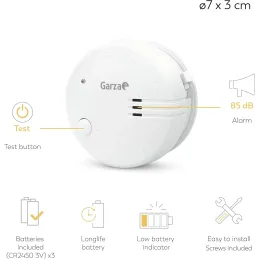 Garza - Pack de 2 Detectores de Humo Mini, Diseño