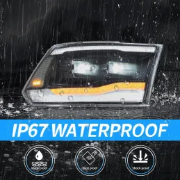 VLAND Full LED Faros para Dodge Ram 1500 Ram 2500