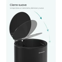 SONGMCIS Cubo de Basura para Cosméticos, 6 L