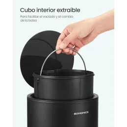 SONGMCIS Cubo de Basura para Cosméticos, 6 L