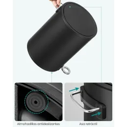 SONGMCIS Cubo de Basura para Cosméticos, 6 L