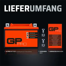 GP-PRO GB12A-A - Batería de arranque para motos, 1