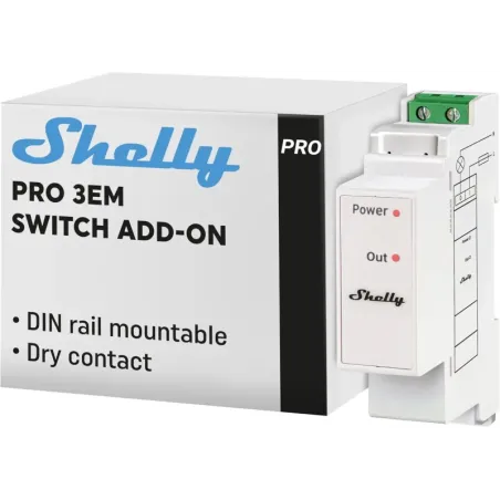 Shelly Pro 3EM Switch Add-on ? Interruptor Intelig