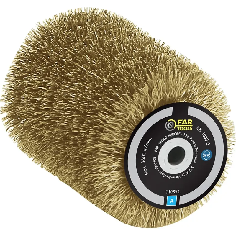 Fartools Cepillo de alambre de latón, amarillo