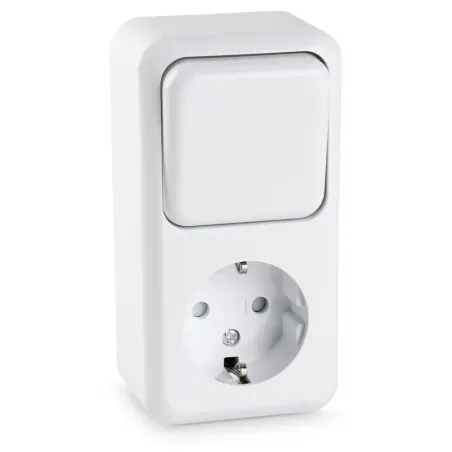 HEITECH Conmutador de superficie, combinación de t