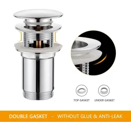 GRIFEMA G104 Desagüe Lavabo 1¼ de Latón Cromado co