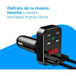 NK Transmisor FM Bluetooth V5.0 para Coche Y Camión 12/24V