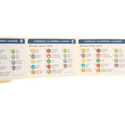 García de Pou 224.16 Etiquetas Adhesivas Alérgenos