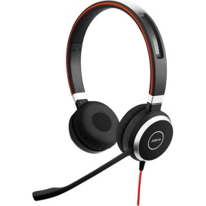 Jabra Evolve 40 MS – Auriculares Estéreo Certificados para Microsoft Teams.
