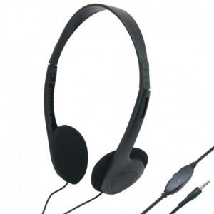 Auriculares de diadema (conector jack de 3,5 mm, volumen ajustable).
