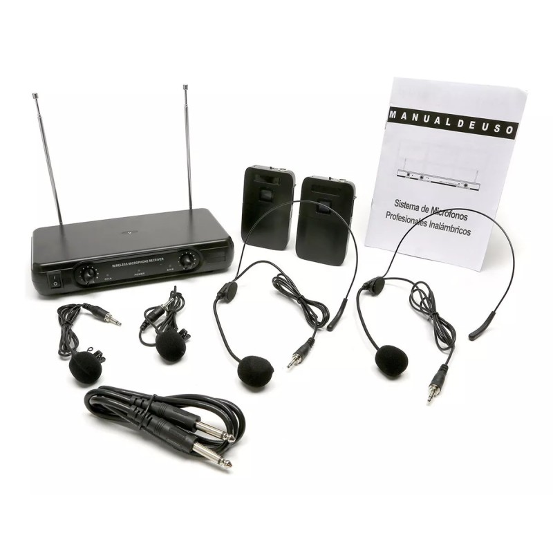 Microfonos Profesionales dos solapa dos diadema.