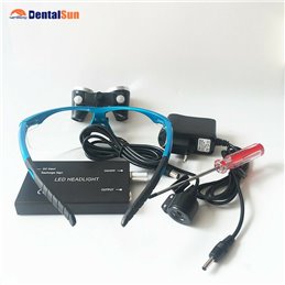 Lupa tipo Flip Up Dental con faro delantero LED/lupa quirúrgica Denta 3.5X420mm