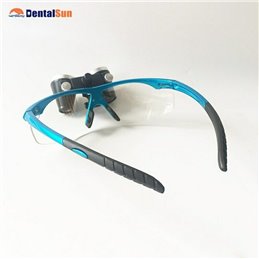 Lupa tipo Flip Up Dental con faro delantero LED/lupa quirúrgica Denta 3.5X420mm