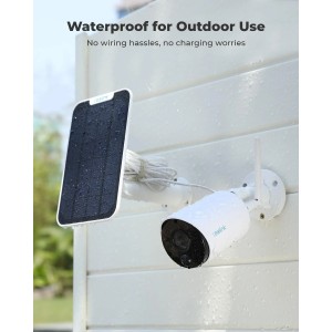 Cámara operada wirereless con 3MP Night Vision, AI Detection, 2-Caminos de Audio, WiFi Security Camera Works con Alexa