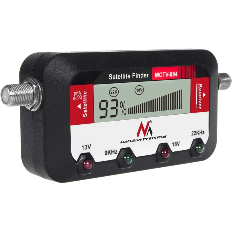 Maclean MCTV-884 Buscador medidor de señal de satélite.