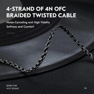 KZ ZS10 Pro IEM Cable 1.2 m, CCZ C01 4N OFC mejorado para ZSN PRO X