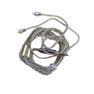 KZ Actualizado 2 Pin Silver Plate Cable De Reemplazo ZST ED12 Quad Driver Auriculares, 0.75mm.
