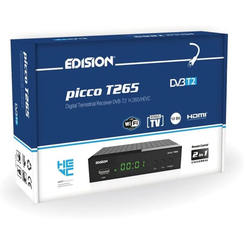 EDISION PICCO T265, 2024 Nuevo Español TDT Decodif.