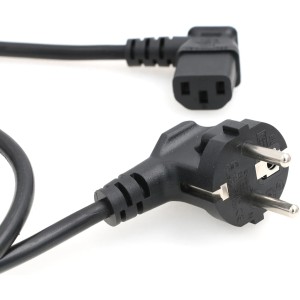 Enchufe Schuko de Europa de la UE a C13 Cable de alimentación IEC60320 C13 estándar a CEE7/7