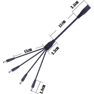 GTIWUNG 3 x 1 a 4 Cable del Divisor de la Energía