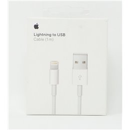 CABLE USB LIGHTNING ORIGINAL APPLE 8 PINS 1M.(MD818ZM/A) IPHONE/IPAD/IPOD
