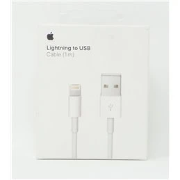CABLE USB LIGHTNING ORIGINAL APPLE 8 PINS 1M.(MD818ZM/A) IPHONE/IPAD/IPOD