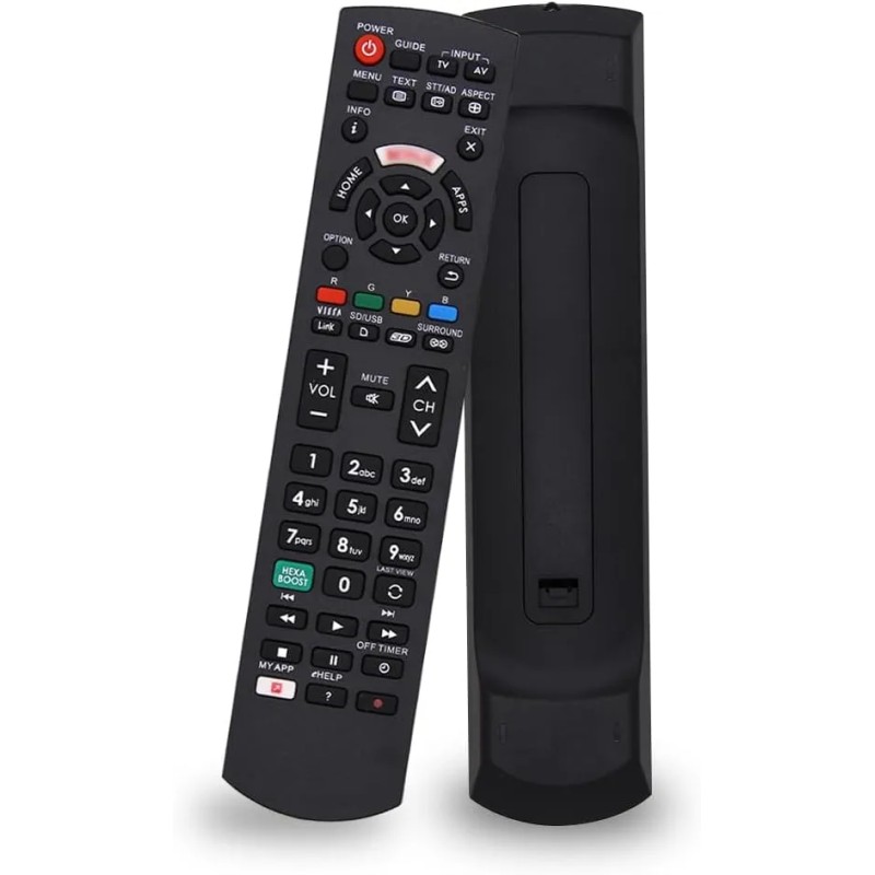 Mando a distancia de repuesto para todos los televisores Panasonic Viera Smart TV HD LCD LED Plasma TV con My APP/VIERA Link.