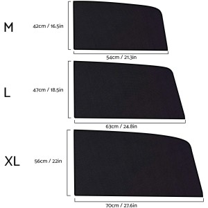 2 Pcs Parasol Coche Lateral Ventana Coche Talla L