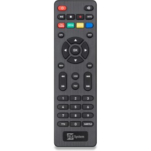 TELE System Control Remoto Original para Decodificador Digital Terrestre Minion.