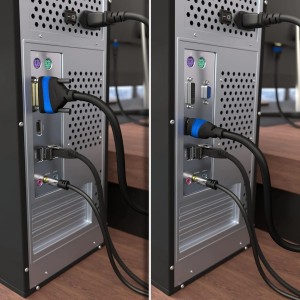 KabelDirekt – Cable Adaptador HDMI-DVI – 2m