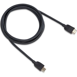 Amazon Basics Cable HDMI trenzado - 1.8 m, Negro.