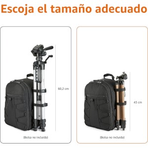 Amazon Basics Trípode ligero de 127 cm con funda,