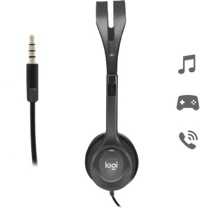Logitech H111 Auriculares con Cable, Sonido Estéreo.