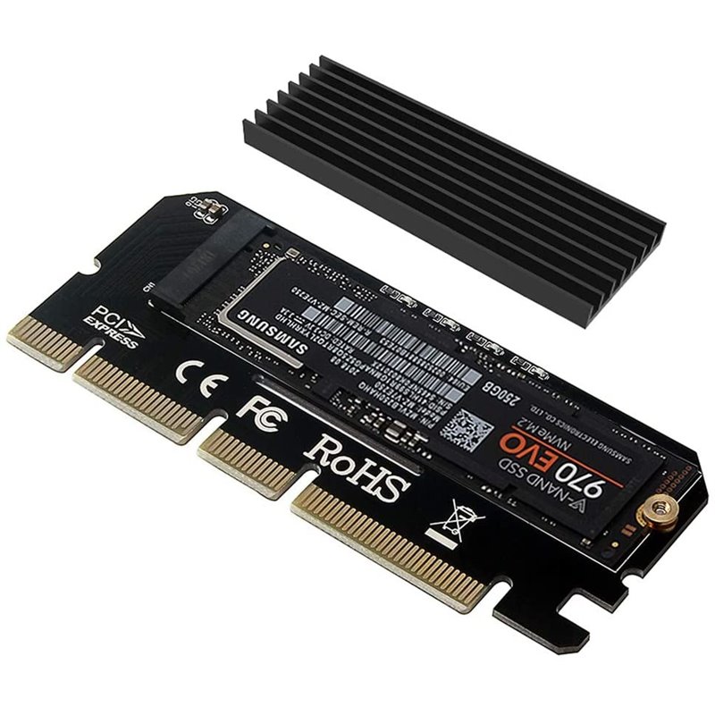 6amLifestyle M2 NVME PCIe Adaptador para SSD x16 PCI Express 3.0 6amLifestyle M2 NVME PCIe Adaptador para SSD x16 PCI Express 3.0