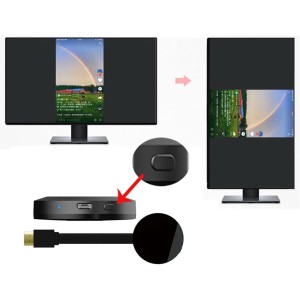 Dongle de Pantalla Inalámbrica, WiFi 1080P