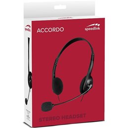 ACCORDO STEREO HEADSET, BLACK